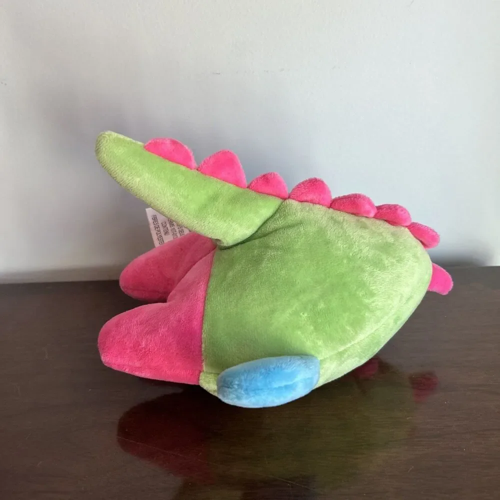 GoDog Grumpy Fat Dino Chew Guard Squeaky Plush Dog Toy